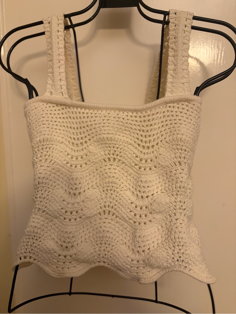 Rachel Zoe Cream Crochet Tank Swim Coverup - Picture 3 of 15